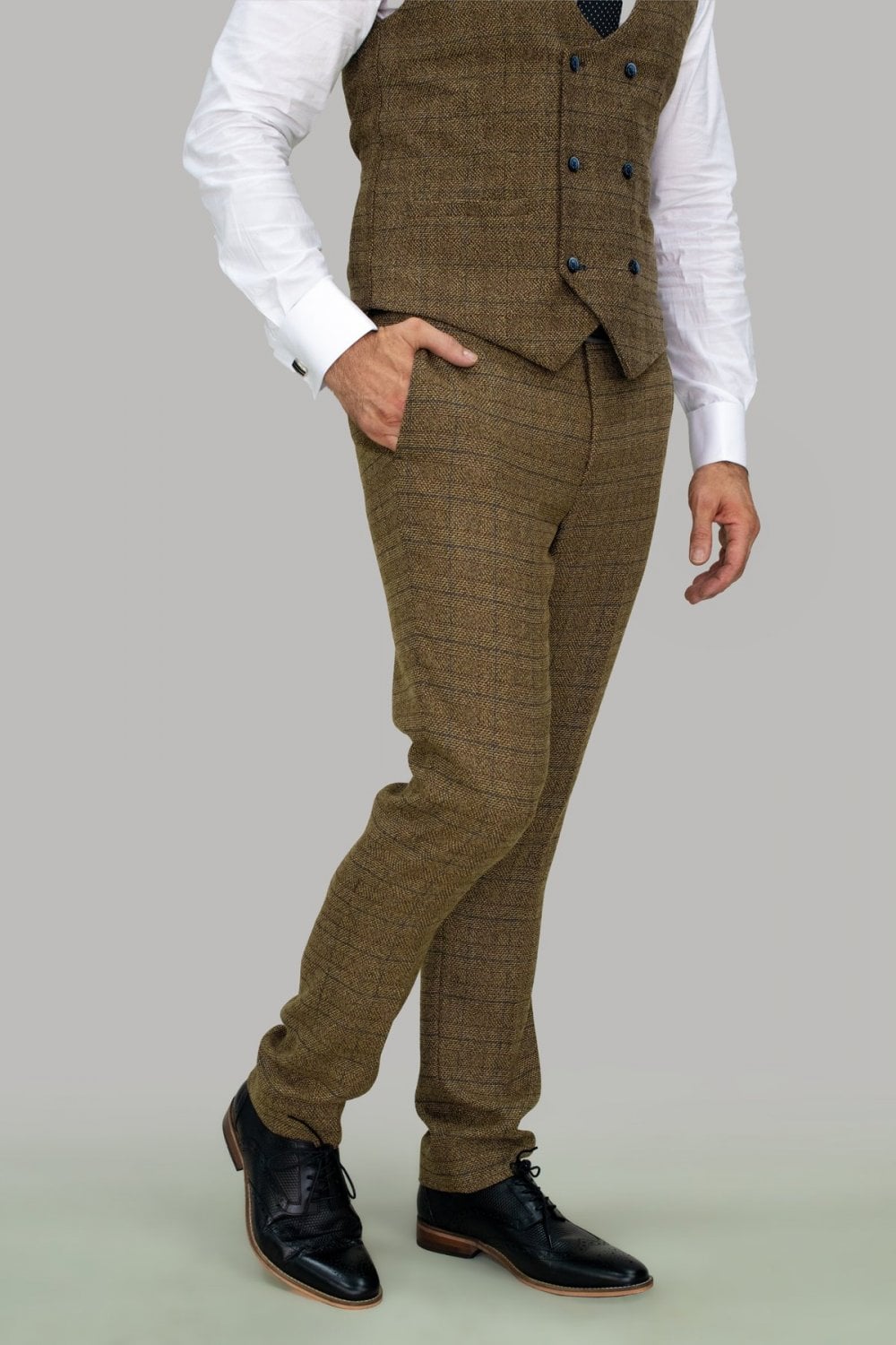 Ascari Tweed Slim Fit Trousers