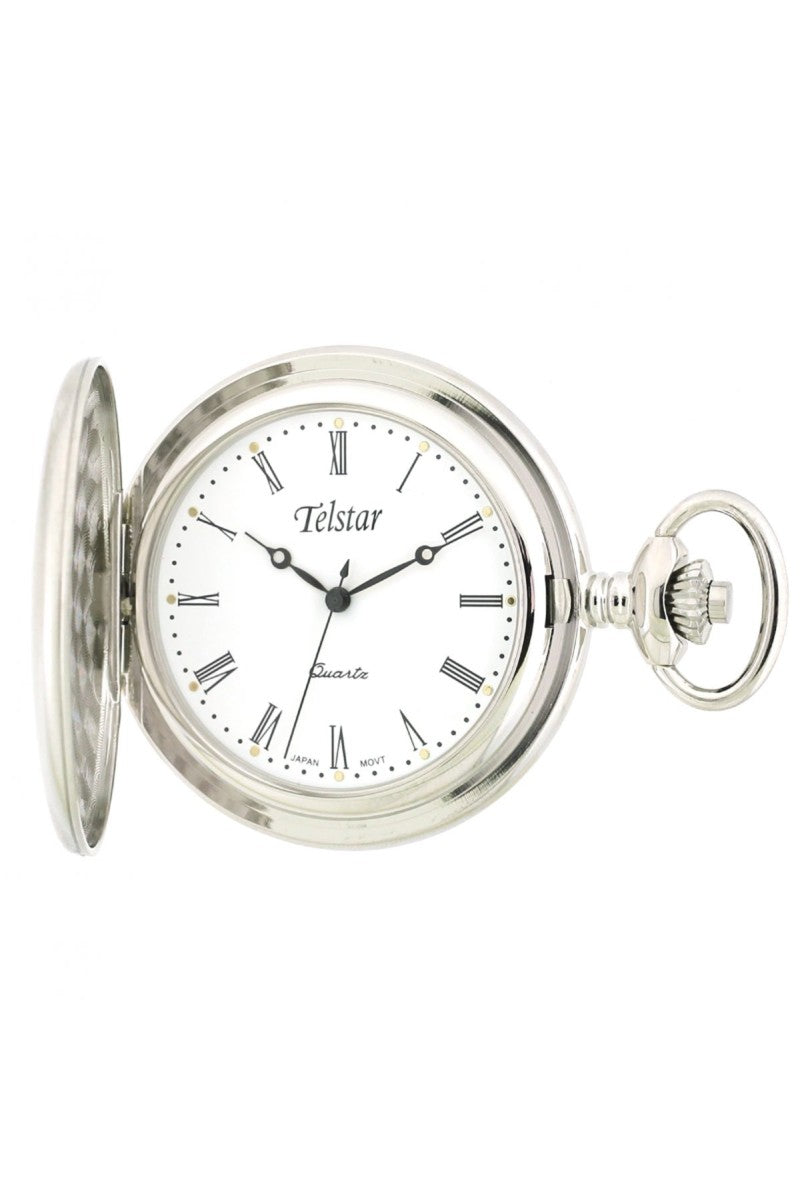 Silver Front Closing Pocket Watch