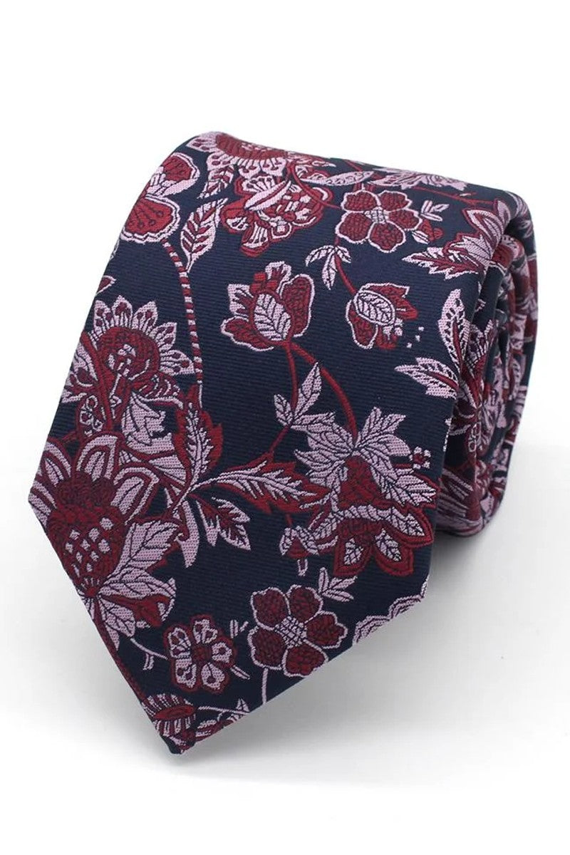 Raspberry And Lilac Tie