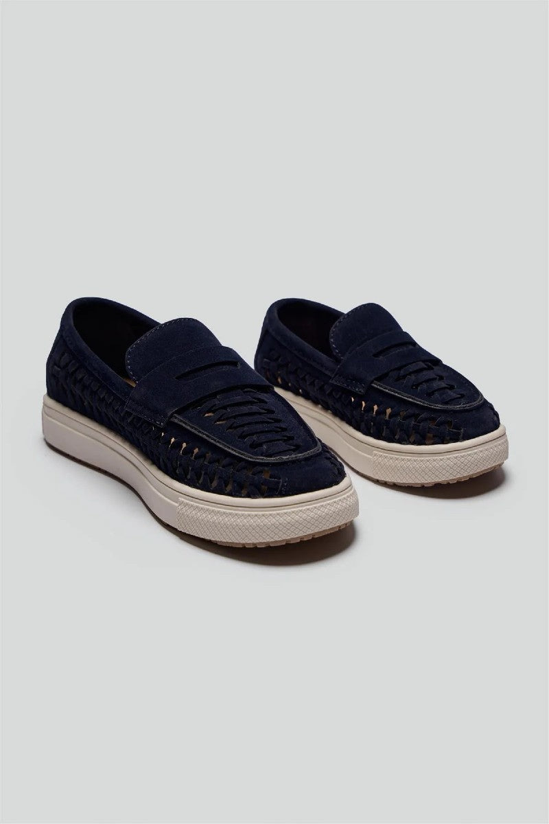 Boys Troy Navy Loafer