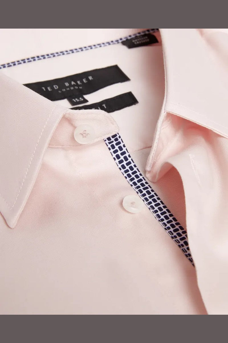 TED BAKER Pink Slim Fit Shirt - EsquireFormalWear TED BAKER Pink Slim Fit Shirt - EsquireFormalWear
