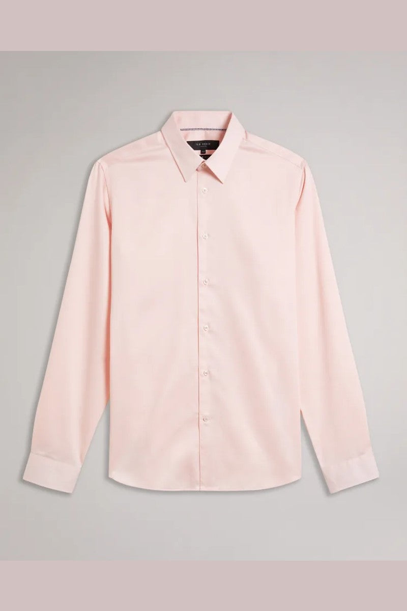 TED BAKER Pink Slim Fit Shirt - EsquireFormalWear TED BAKER Pink Slim Fit Shirt - EsquireFormalWear