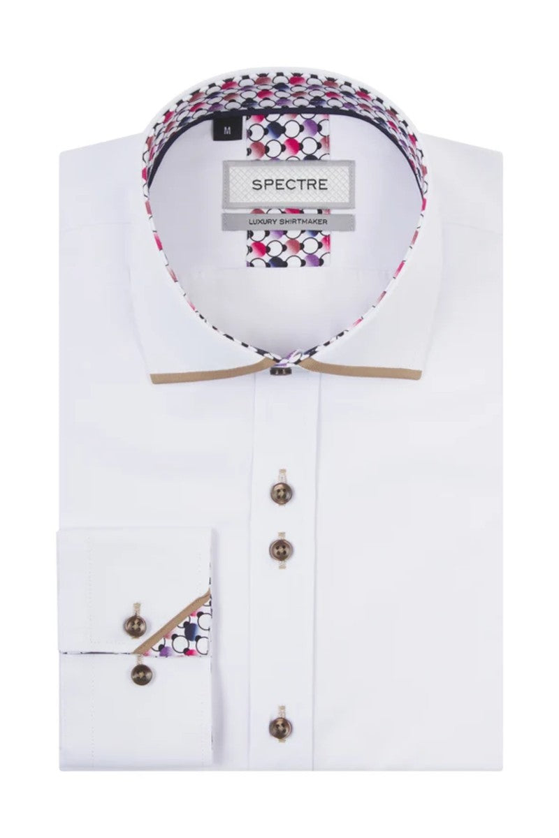 SPECTRE ADAM SHIRT WHITE/TAN