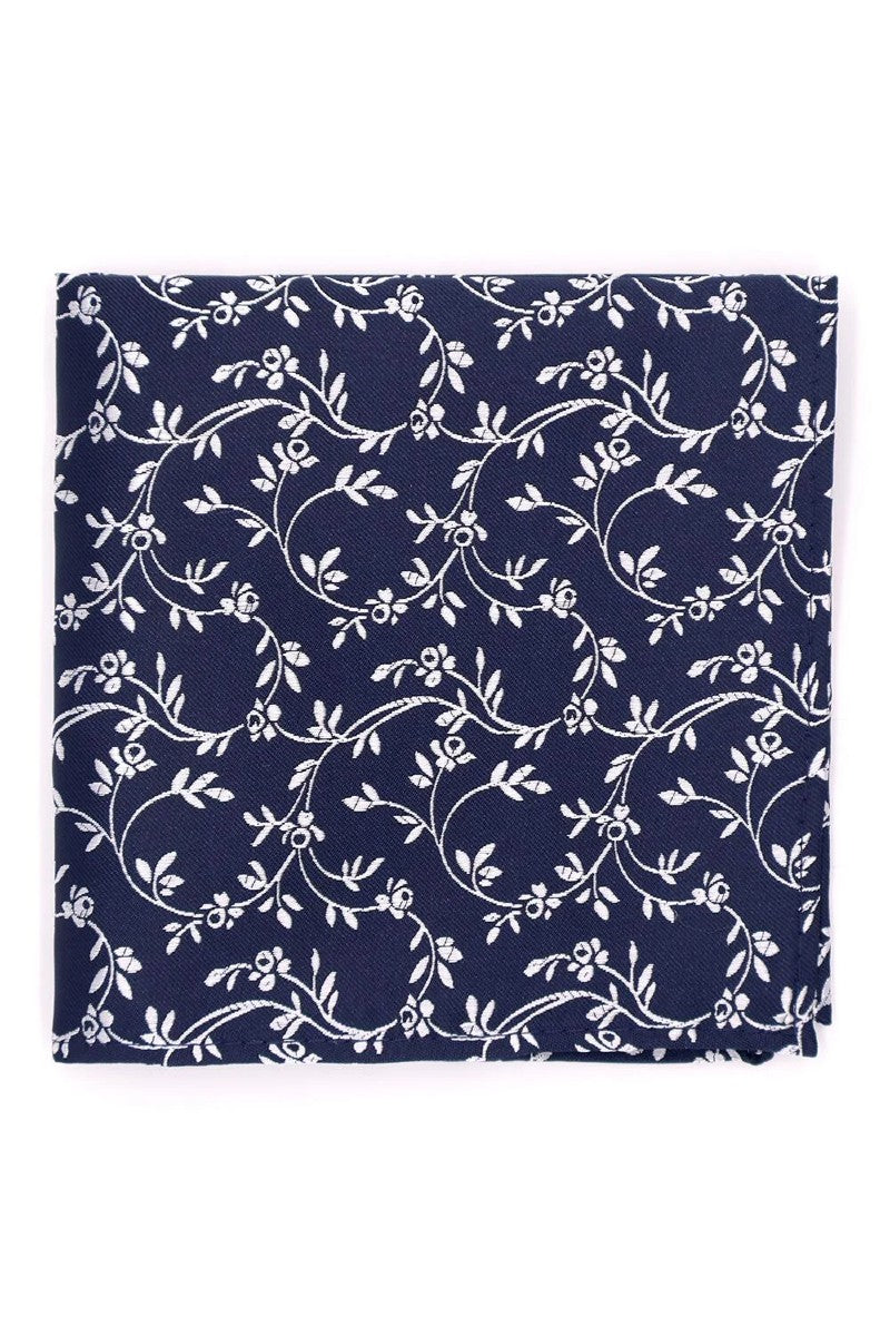 Mix-and-Match Leafy Floral Hank - Navy