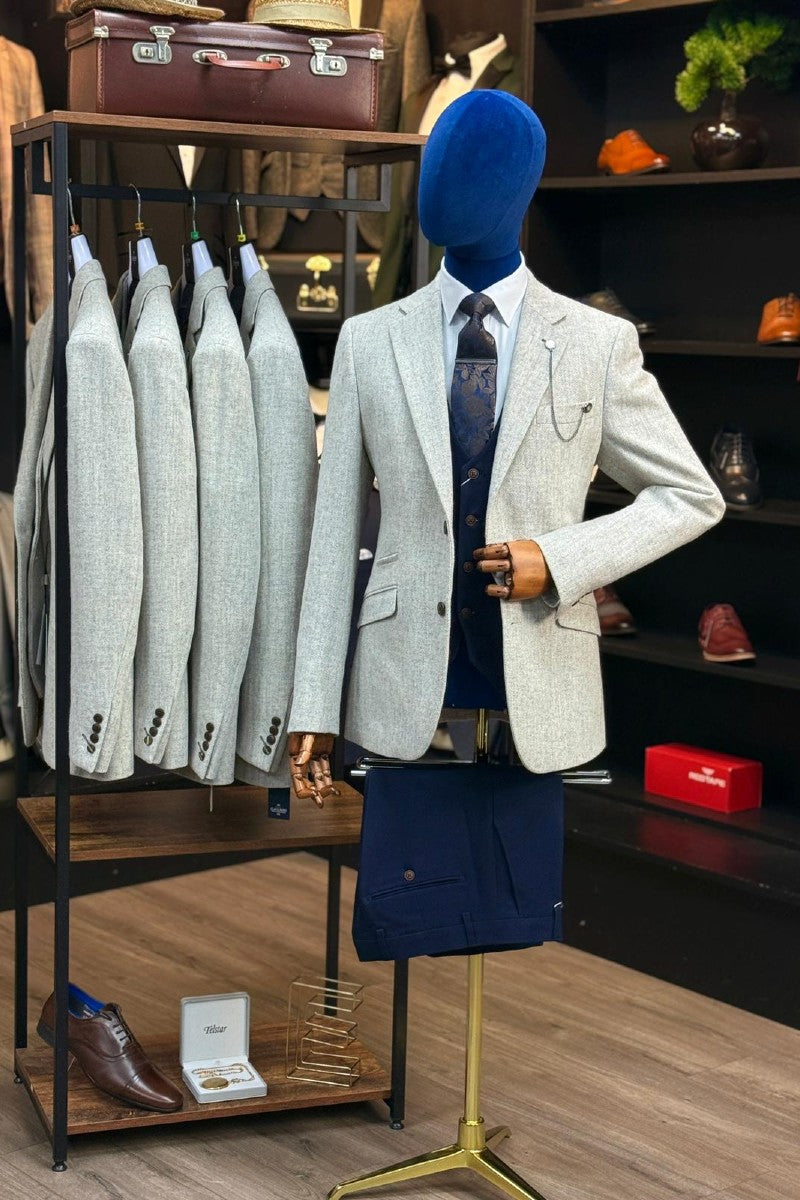 Thomas Pearl Blazer With Charlton Navy Waistcoat & Trousers