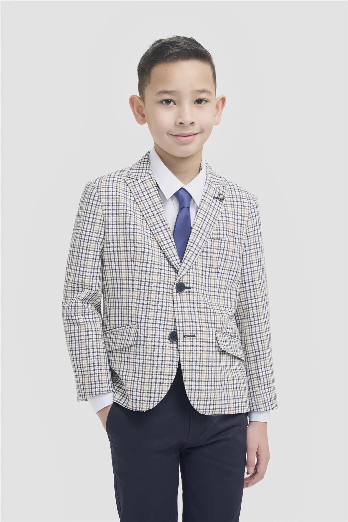 Boys Ennis Beige Blazer