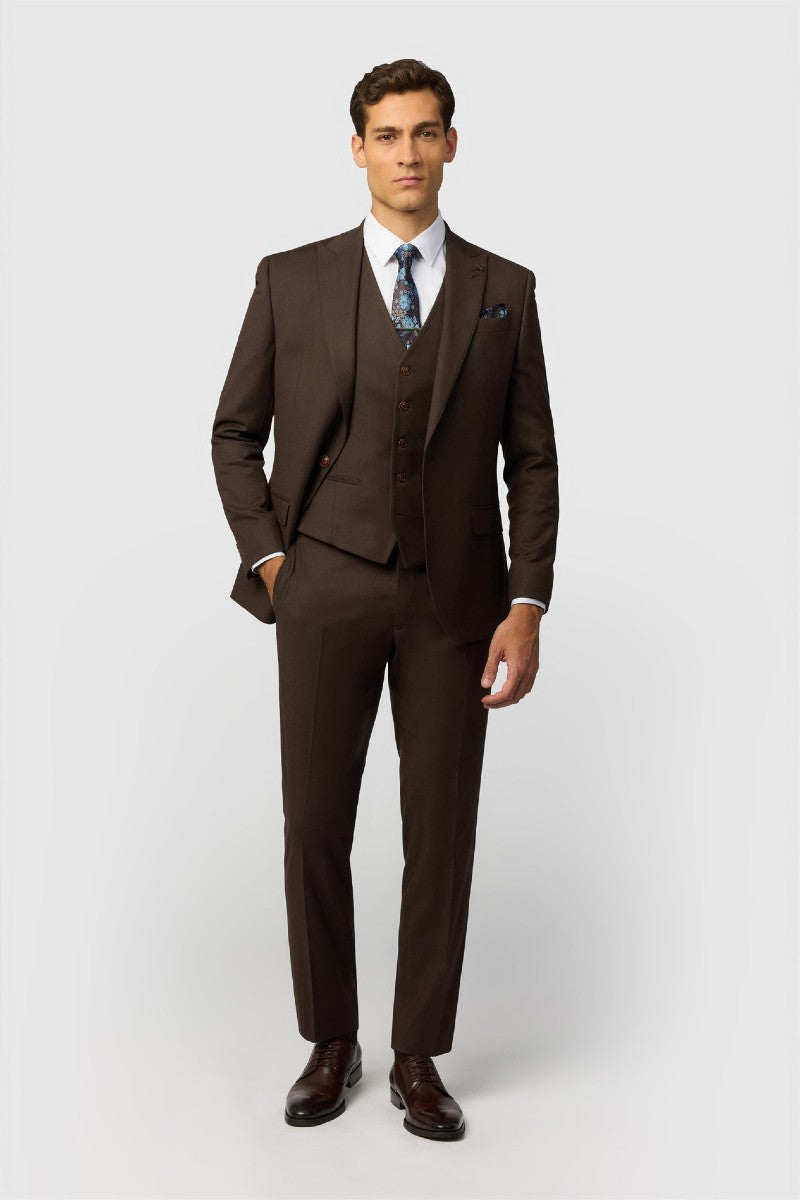 Antique Rogue Slim Fit Harley Chocolate Flannel Chocolate Jacket