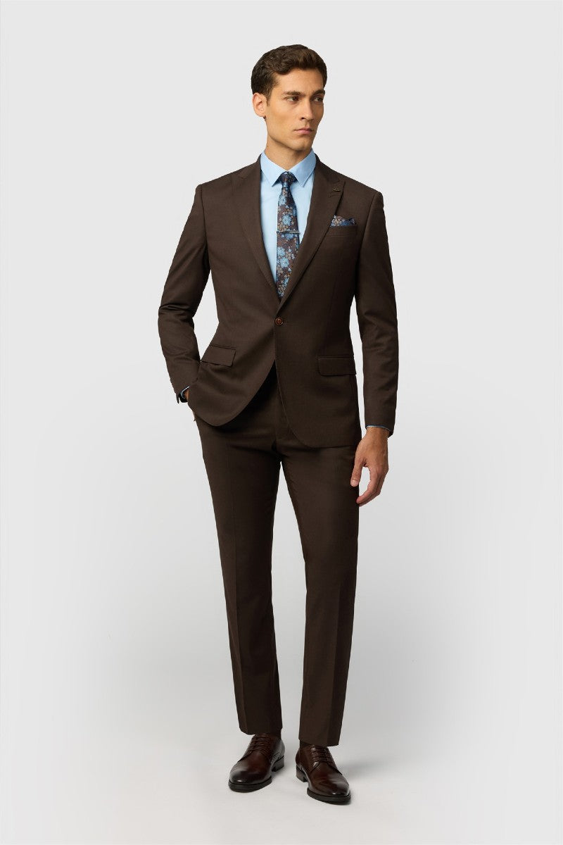 Antique Rogue Slim Fit Harley Chocolate Flannel Chocolate Jacket