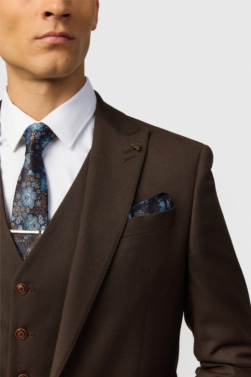 Antique Rogue Slim Fit Harley Chocolate Flannel Chocolate Jacket