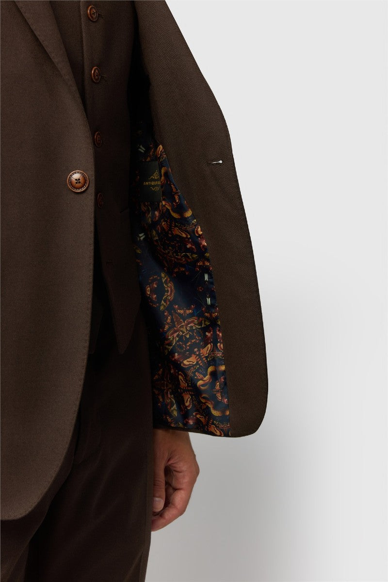 Antique Rogue Slim Fit Harley Chocolate Flannel Chocolate Jacket