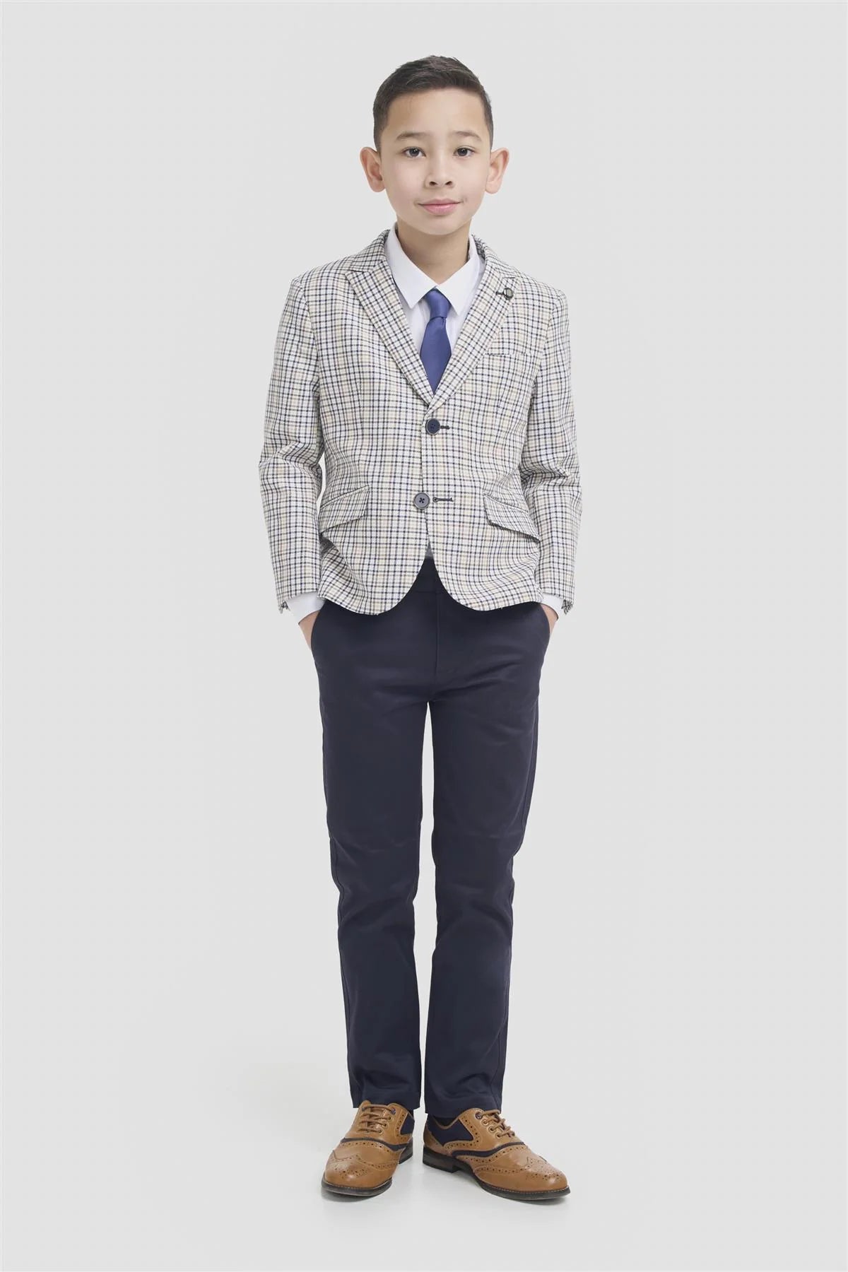 Boys Ennis Beige Blazer