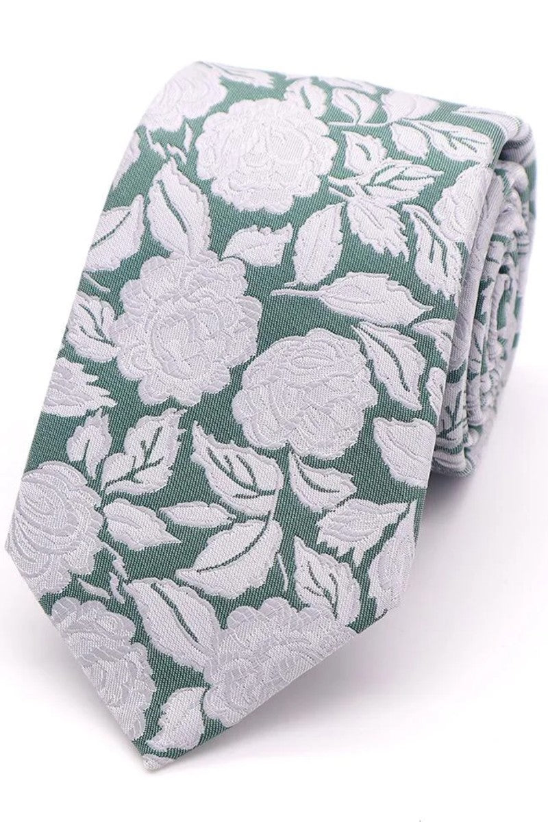 Rose Print Tie