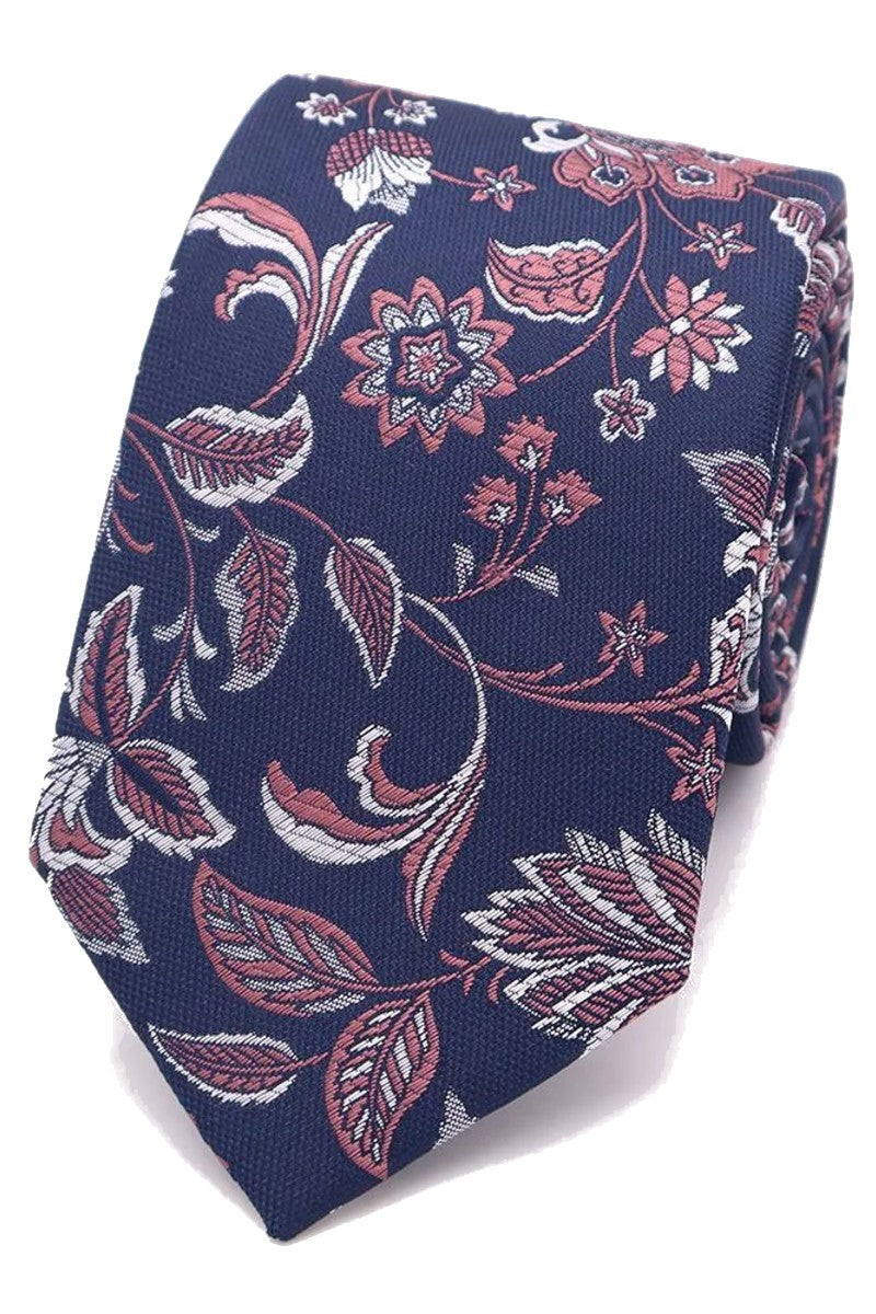 Mix-and-Match Large Floral Tie - Dusky Rose