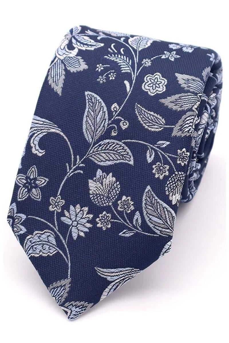Mix-and-Match Large Floral Tie - Sky Blue