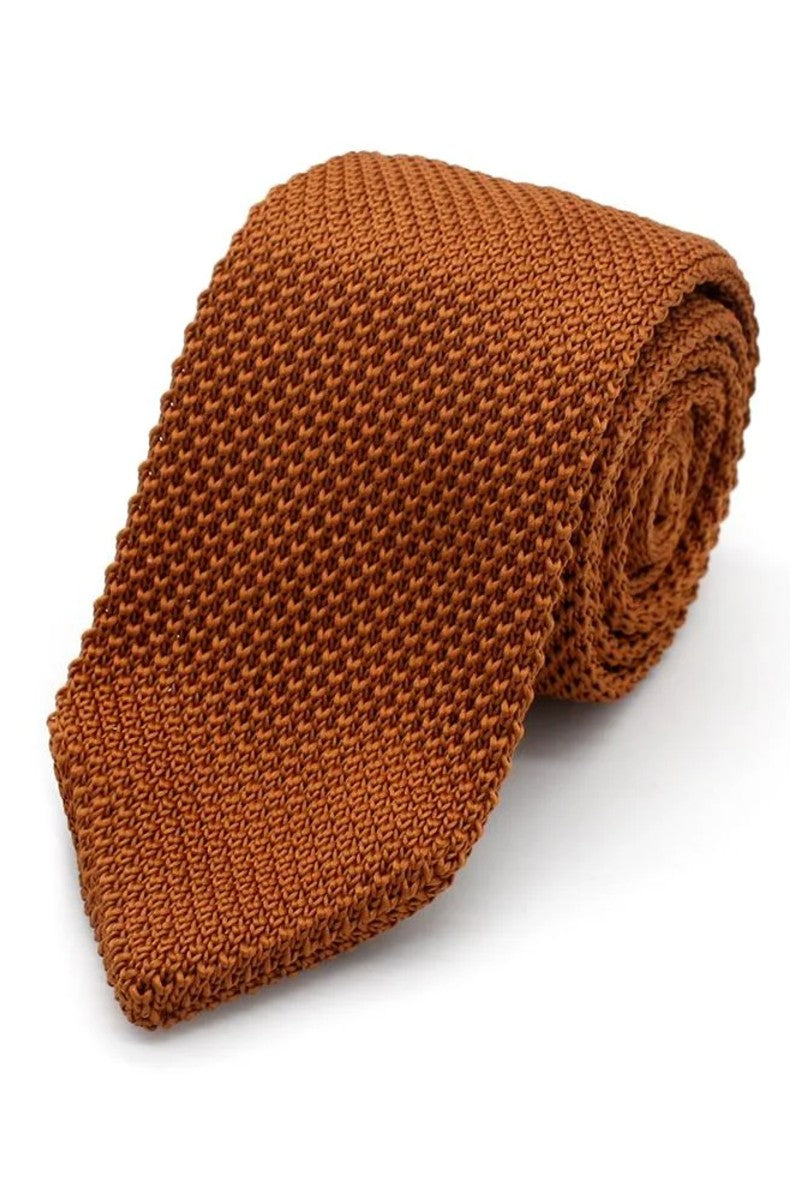 Knitted Tie - Cinnamon