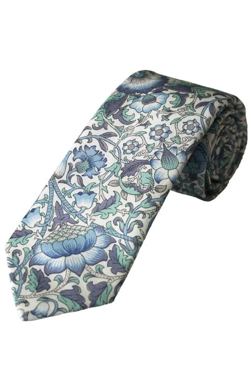 Boys Blue Liberty Print Tie