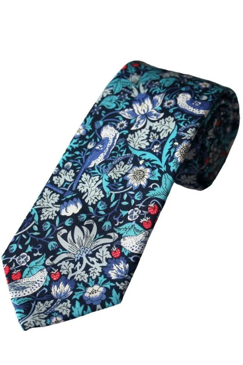 Boys Blue Liberty Print Tie