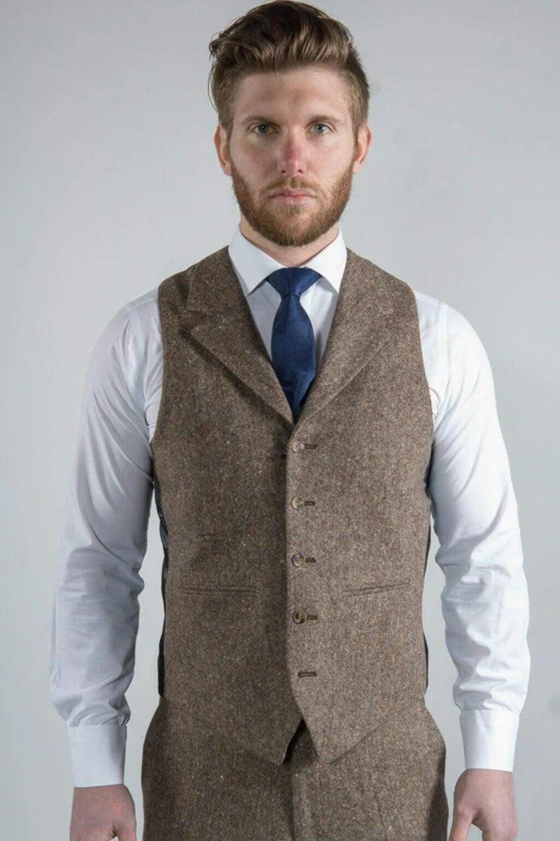 Elton Donegal Tweed Waistcoat