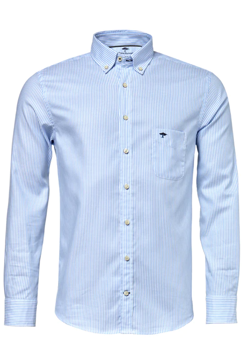 Fynch-Hatton Men&#39;s Light Blue Stipe Shirt