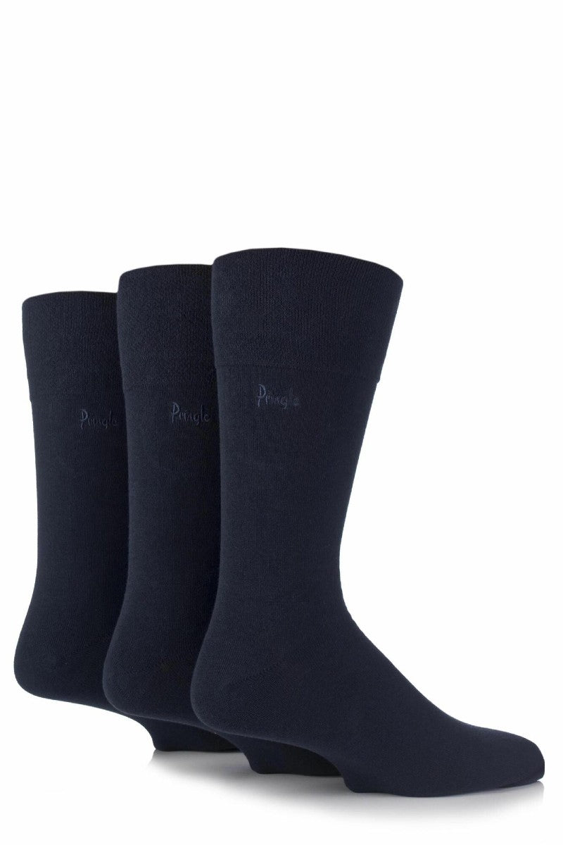 Navy Soft Grip Socks