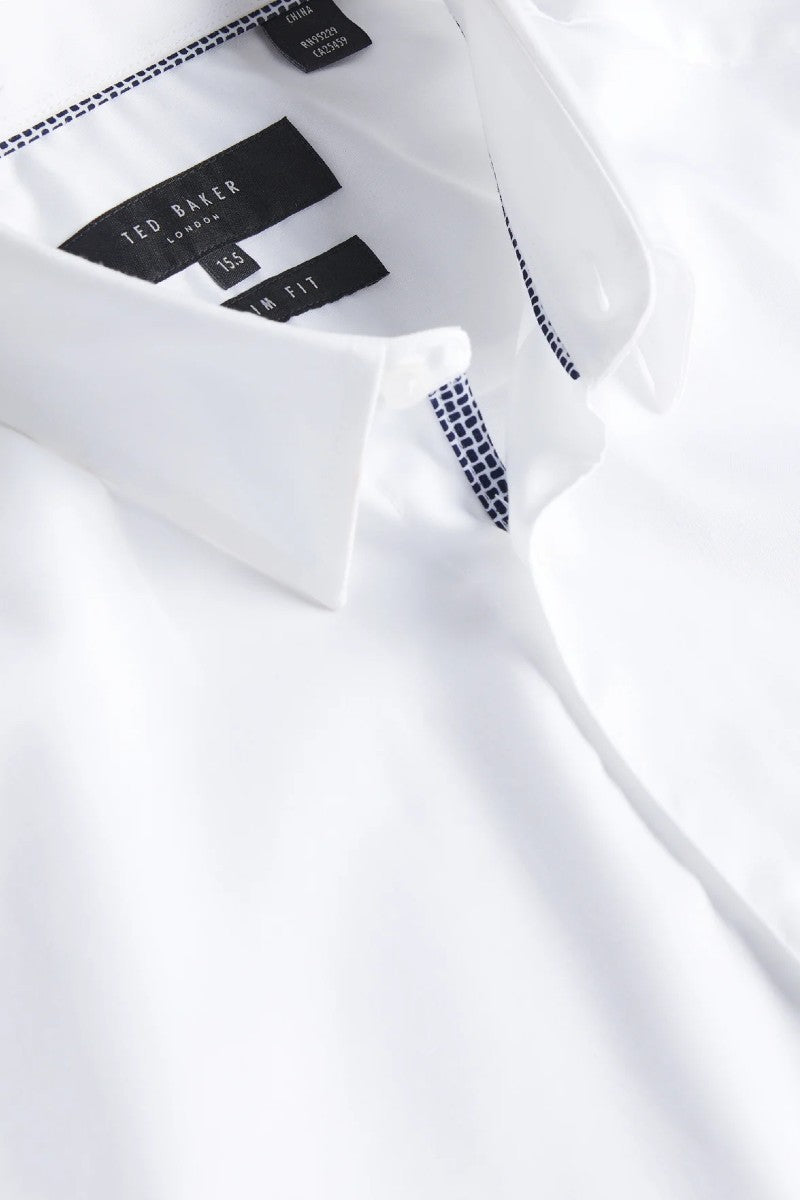 Ted Baker White Shirt Slim Fit - EsquireFormalWear Ted Baker White Shirt Slim Fit - EsquireFormalWear