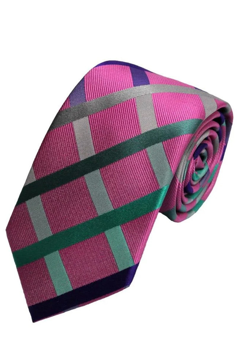 Pink Checked Tie