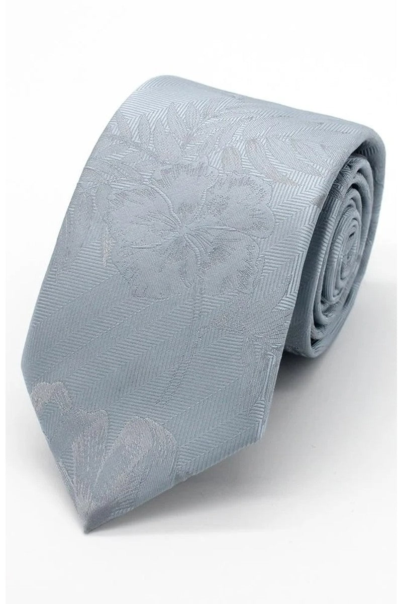 Pale Blue Tropical Print Tie