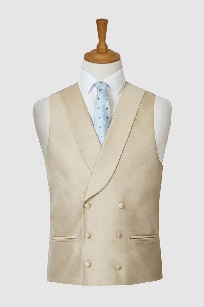 White double hot sale breasted waistcoat