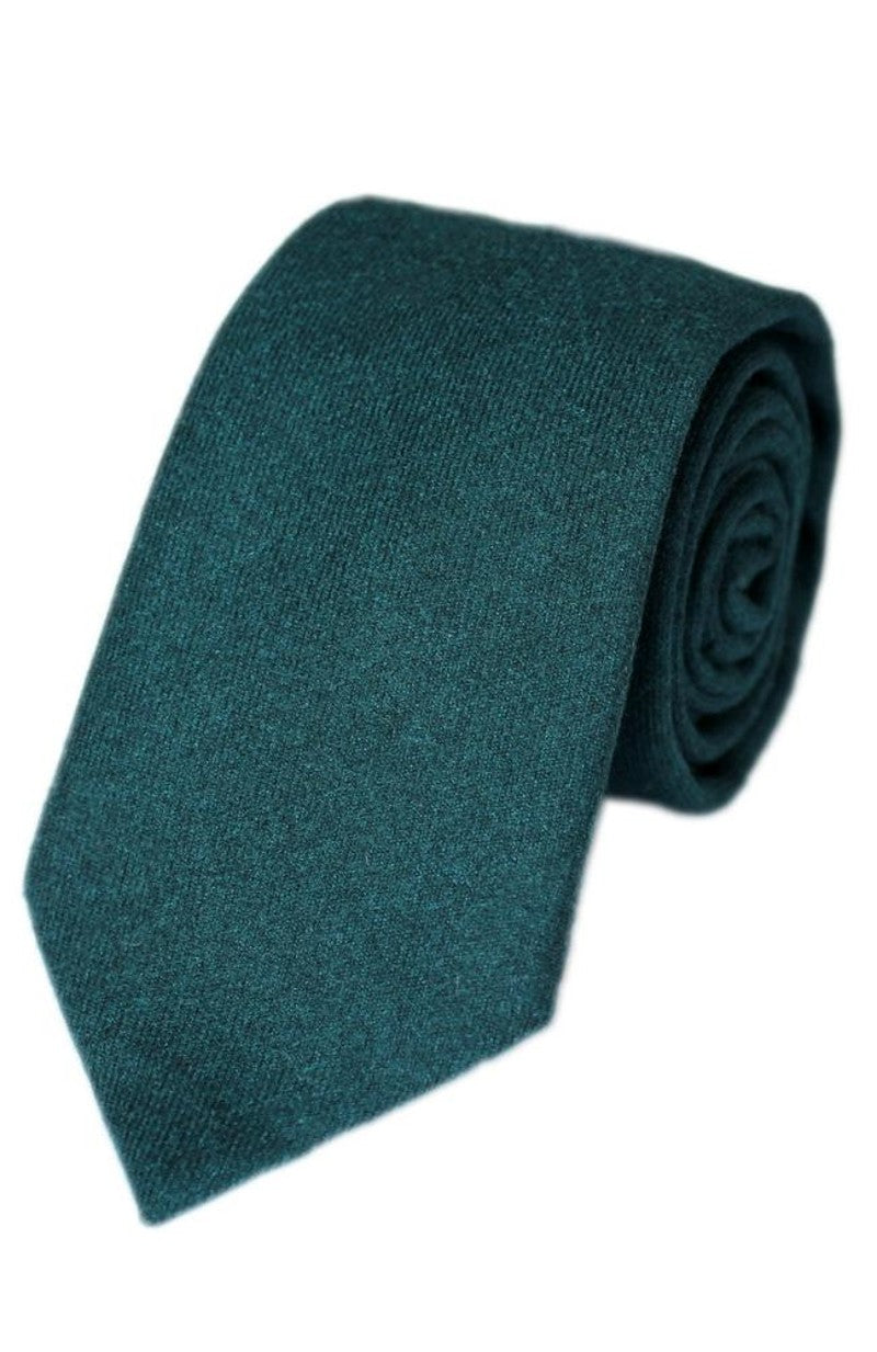 Teal Tweed Tie