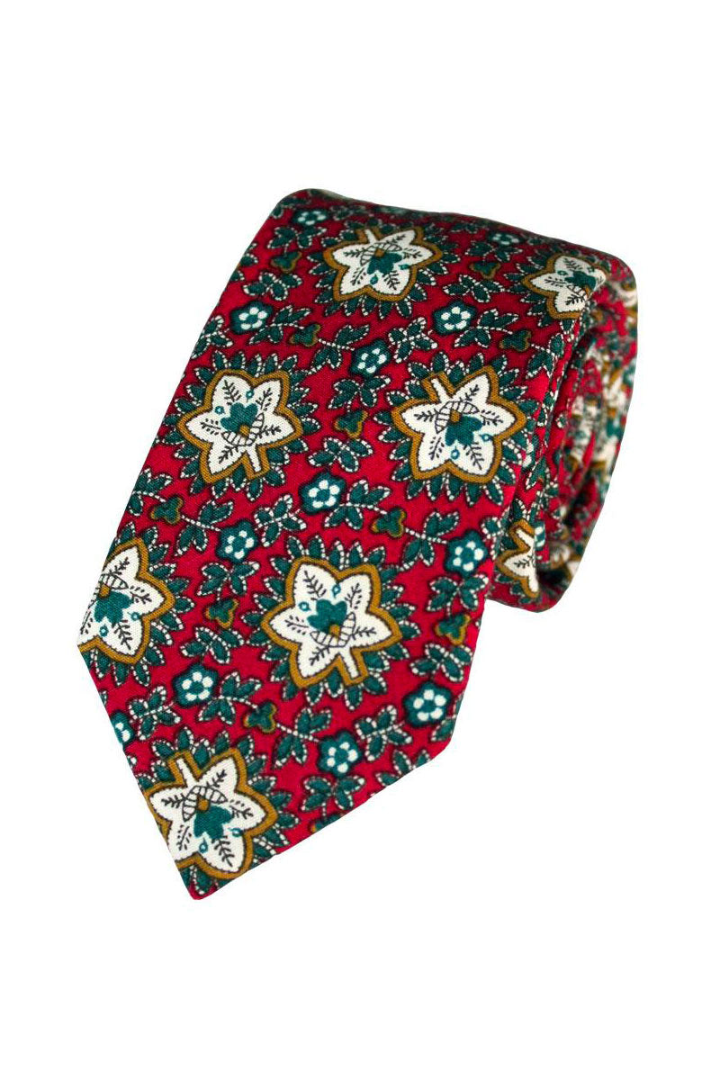 Floral Cotton Tie
