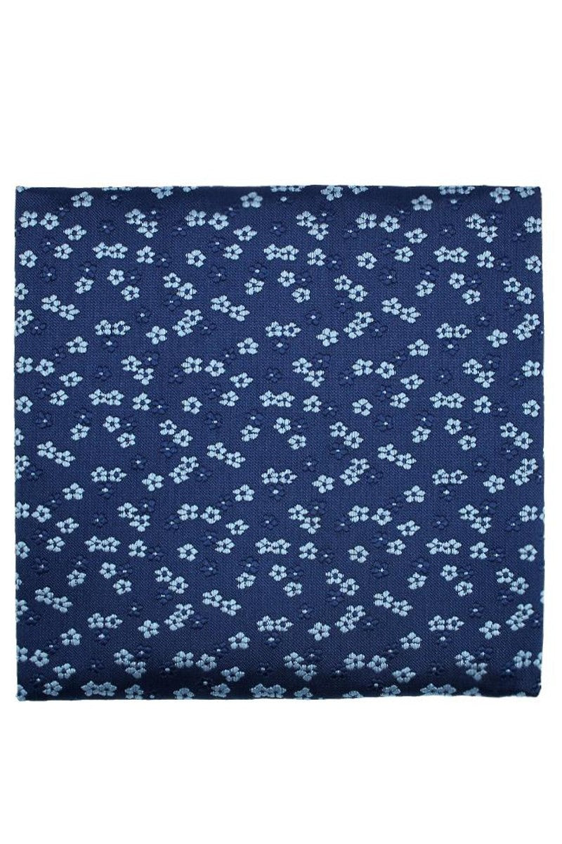 Ditsy Blue Floral Pocket Square